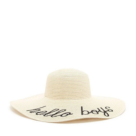 “Hello Boys” Summer Straw Hat - Picture 5 of 5